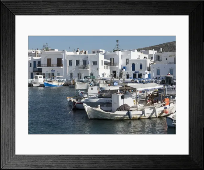 Framed Print : Naoussa harbour, Paros, Cyclades, Greek Islands, Greece, Europe Framed Print : Naoussa harbour, Paros, Cyclades, Greek Islands, Greece, Europe