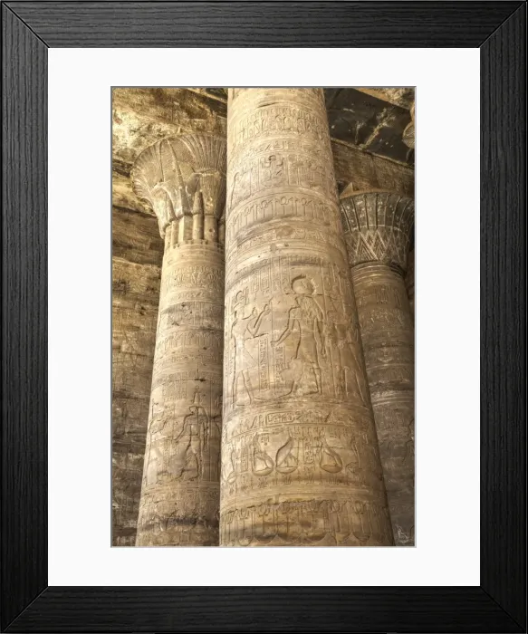 Framed Print : Columns in the Hypostyle Hall, Temple of Horus, Edfu, Egypt, North Africa, Africa Framed Print : Columns in the Hypostyle Hall, Temple of Horus, Edfu, Egypt, North Africa, Africa