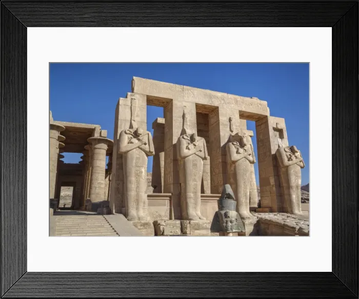 Framed Print : Four statues of Osiris, Hypostyle Hall, The Ramesseum (Mortuary Temple of Ramese II) Framed Print : Four statues of Osiris, Hypostyle Hall, The Ramesseum (Mortuary Temple of Ramese II)