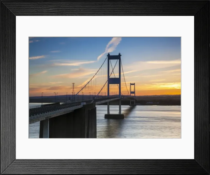 Framed Print : Old (First) Severn Bridge, Avon, England, United Kingdom, Europe Framed Print : Old (First) Severn Bridge, Avon, England, United Kingdom, Europe