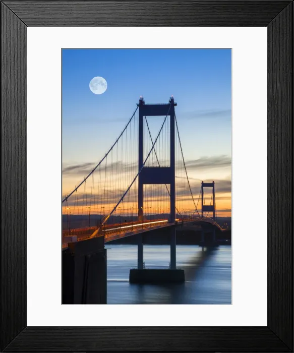 Framed Print : Old (First) Severn Bridge, Avon, England, United Kingdom, Europe Framed Print : Old (First) Severn Bridge, Avon, England, United Kingdom, Europe