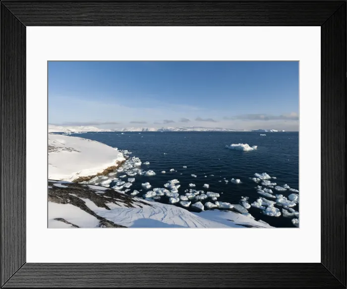 Framed Print : A view of Ilulissat icefjord, UNESCO World Heritage Site, Greenland, Denmark, Polar Framed Print : A view of Ilulissat icefjord, UNESCO World Heritage Site, Greenland, Denmark, Polar