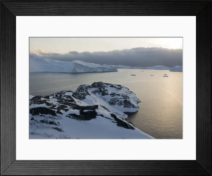 Framed Print : A view of Ilulissat icefjord, UNESCO World Heritage Site, Greenland, Denmark, Polar Framed Print : A view of Ilulissat icefjord, UNESCO World Heritage Site, Greenland, Denmark, Polar