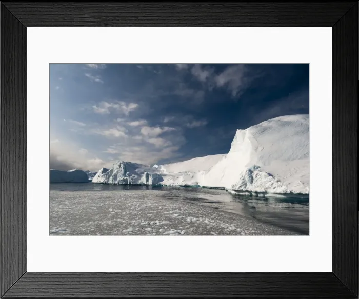 Framed Print : Icebergs in Ilulissat icefjord, UNESCO World Heritage Site, Greenland, Denmark, Polar Framed Print : Icebergs in Ilulissat icefjord, UNESCO World Heritage Site, Greenland, Denmark, Polar