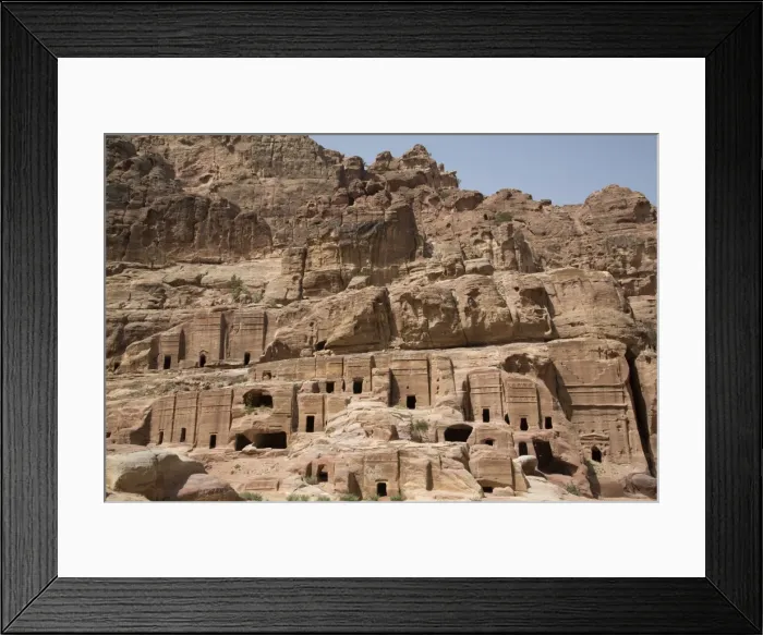 Framed Print : Tombs in the Wadi Musa Area, dating from between 50 BC and 50 AD, Petra, UNESCO World Heritage Site Framed Print : Tombs in the Wadi Musa Area, dating from between 50 BC and 50 AD, Petra, UNESCO World Heritage Site
