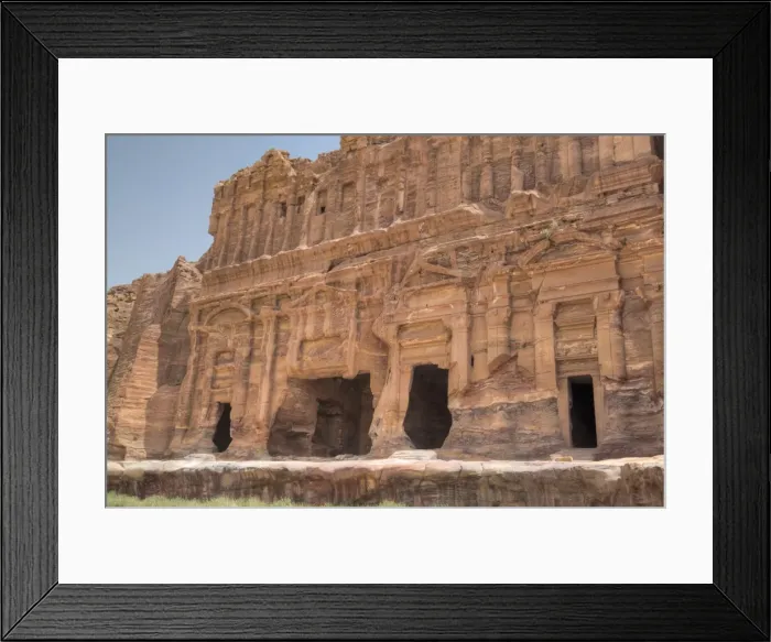 Framed Print : Palace Tomb, Royal Tombs, Petra, UNESCO World Heritage Site, Jordan, Middle East