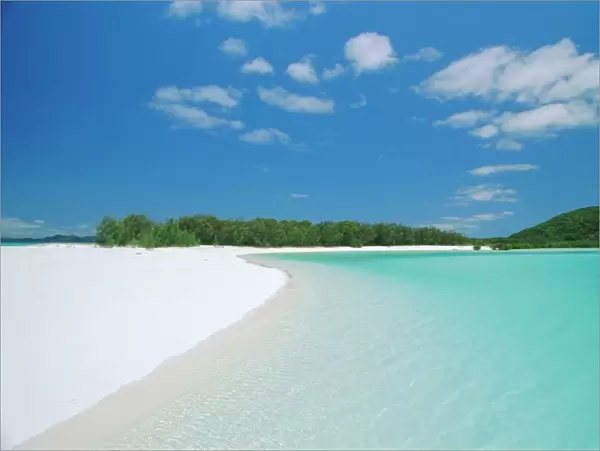 Whitehaven Beach on the east coast, Whitsunday Island, Queensland, Australia