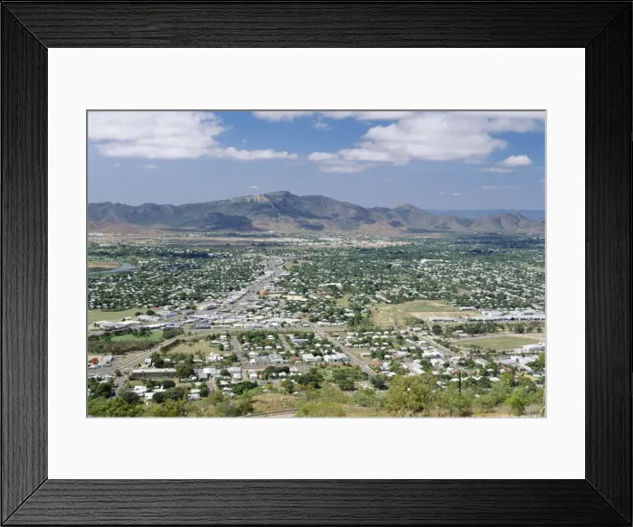 Framed Print : Looking south from Castle Hill in Townsville towards Paluma Range, Queensland Framed Print : Looking south from Castle Hill in Townsville towards Paluma Range, Queensland
