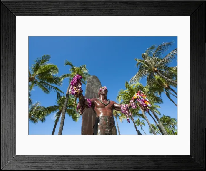 Framed Print : Duke Paoa Kahanamoku, Waikiki Beach, Honolulu, Oahu, Hawaii, United States of America Framed Print : Duke Paoa Kahanamoku, Waikiki Beach, Honolulu, Oahu, Hawaii, United States of America