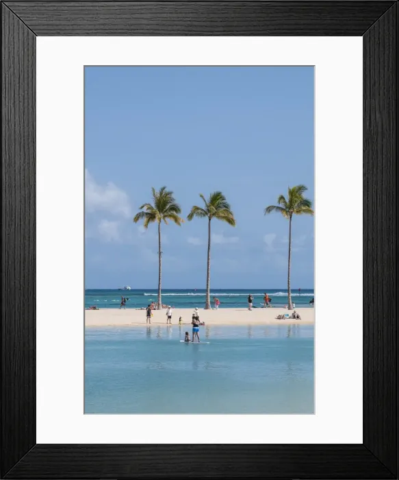 Framed Print : Waikiki Beach, Waikiki, Honolulu, Oahu, Hawaii, United States of America, Pacific Framed Print : Waikiki Beach, Waikiki, Honolulu, Oahu, Hawaii, United States of America, Pacific