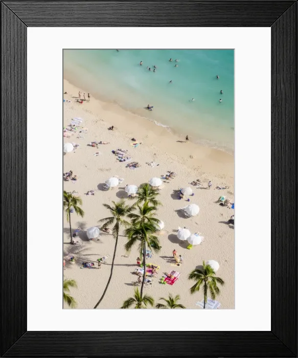 Framed Print : Waikiki Beach, Waikiki, Honolulu, Oahu, Hawaii, United States of America, Pacific Framed Print : Waikiki Beach, Waikiki, Honolulu, Oahu, Hawaii, United States of America, Pacific