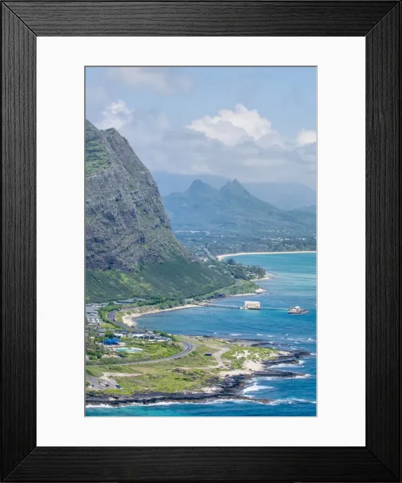 Framed Print : Beach at Waimanalo Bay, Windward Coast, Oahu, Hawaii, United States of America, Pacific Framed Print : Beach at Waimanalo Bay, Windward Coast, Oahu, Hawaii, United States of America, Pacific
