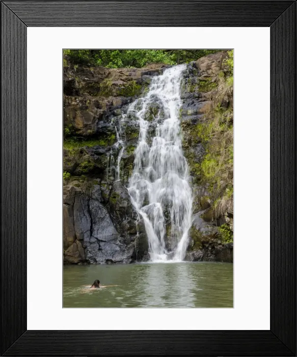 Framed Print : Waimea Falls, Waimea Valley Audubon Park, North Shore, Oahu, Hawaii, United States of America Framed Print : Waimea Falls, Waimea Valley Audubon Park, North Shore, Oahu, Hawaii, United States of America