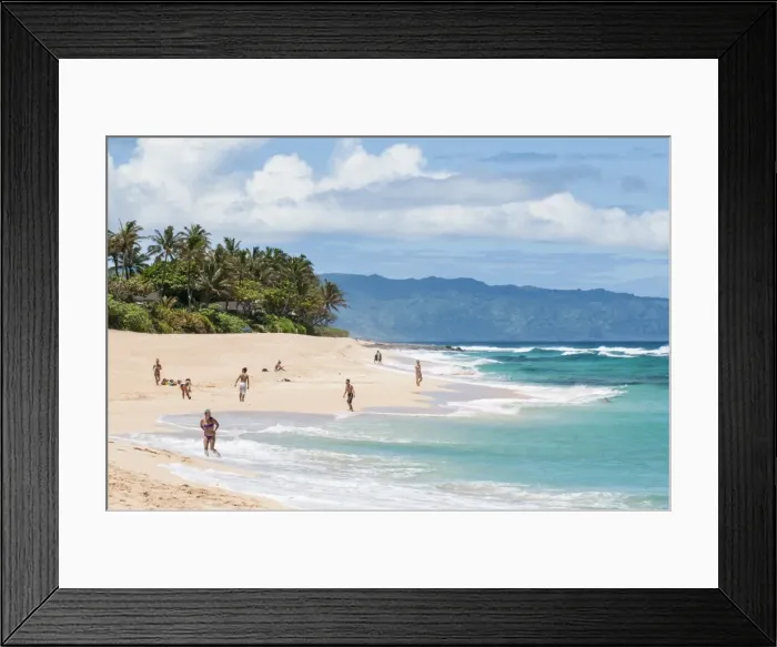 Framed Print : Sunset Beach, North Shore, Oahu, Hawaii, United States of America, Pacific