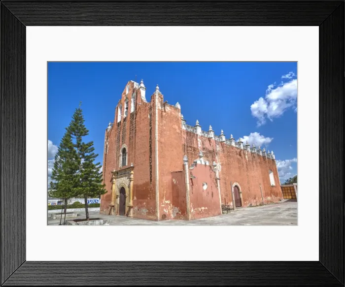 Framed Print : Iglesia de la Santisima Virgen de la Asuncion, built late 16th century, Temozon, Yucatan Framed Print : Iglesia de la Santisima Virgen de la Asuncion, built late 16th century, Temozon, Yucatan