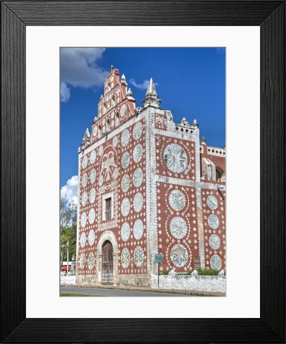 Framed Print : Santo Domingo de Guzman Church and Convent, built in 1646, Uayma, Yucatan, Mexico Framed Print : Santo Domingo de Guzman Church and Convent, built in 1646, Uayma, Yucatan, Mexico