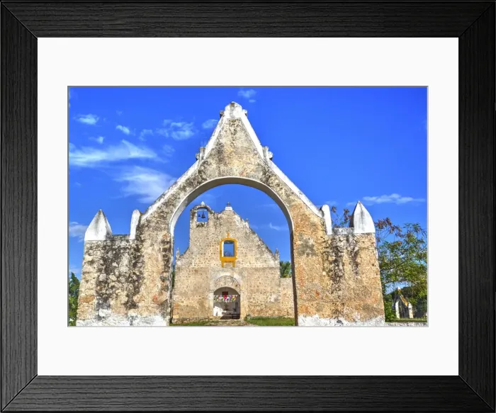 Framed Print : The Ruined Church of Pixila, completed in 1797, Cuauhtemoc, Yucatan, Mexico, North Framed Print : The Ruined Church of Pixila, completed in 1797, Cuauhtemoc, Yucatan, Mexico, North
