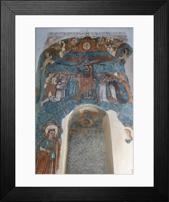 Framed Print : 16th century frescoes, Church of San Bernadino de Siena and Convent of Sisal, founded in 1552 Framed Print : 16th century frescoes, Church of San Bernadino de Siena and Convent of Sisal, founded in 1552