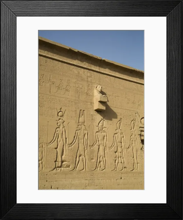 Framed Print : Exterior reliefs, Temple of Hathor, Dendera, Egypt, North Africa, Africa Framed Print : Exterior reliefs, Temple of Hathor, Dendera, Egypt, North Africa, Africa