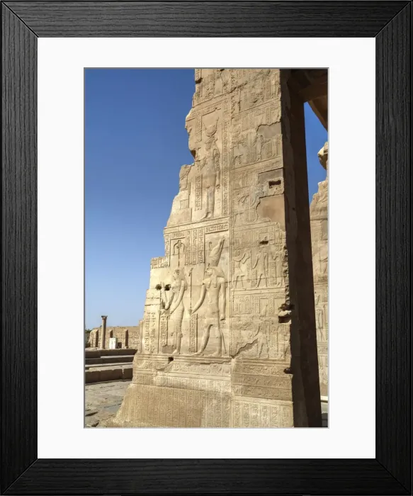 Framed Print : Bas-relief on walls, Temple of Haroeris and Sobek, Kom Ombo, Egypt, North Africa, Africa Framed Print : Bas-relief on walls, Temple of Haroeris and Sobek, Kom Ombo, Egypt, North Africa, Africa
