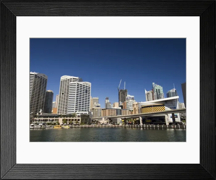 Framed Print : Skyline, Darling Harbour, Sydney, New South Wales, Australia, Pacific Framed Print : Skyline, Darling Harbour, Sydney, New South Wales, Australia, Pacific