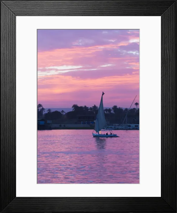 Framed Print : Felucca on the Nile River, Luxor, Egypt, North Africa, Africa Framed Print : Felucca on the Nile River, Luxor, Egypt, North Africa, Africa