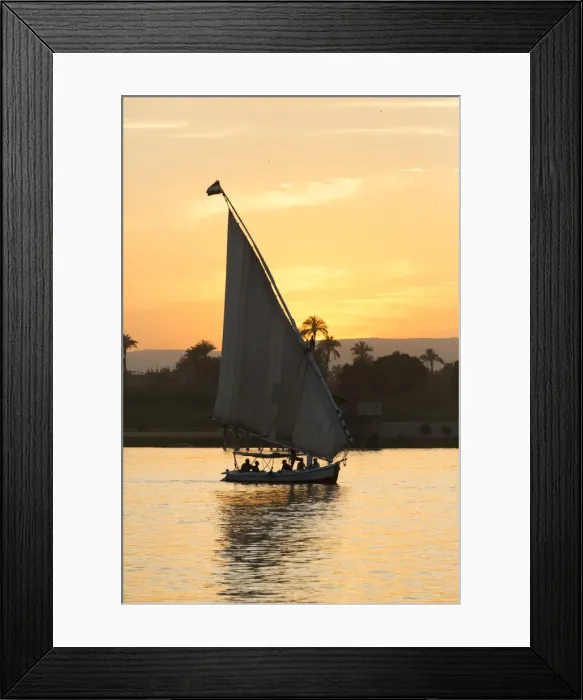Framed Print : Felucca on the Nile River, Luxor, Egypt, North Africa, Africa Framed Print : Felucca on the Nile River, Luxor, Egypt, North Africa, Africa