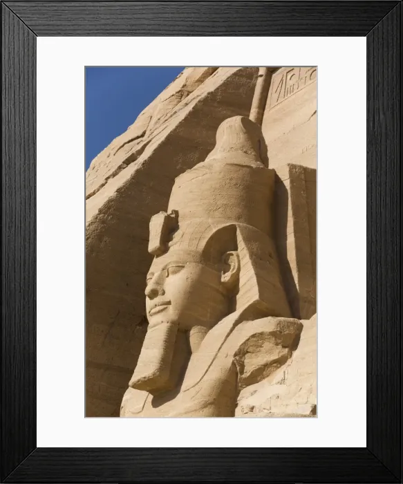 Framed Print : Ramses II, Sun Temple, Abu Simbel, UNESCO World Heritage Site, Egypt, North Africa