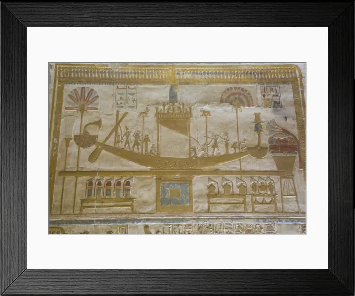 Framed Print : Bas-relief of Sacred Barque Boat, Temple of Seti I, Abydos, Egypt, North Africa, Africa Framed Print : Bas-relief of Sacred Barque Boat, Temple of Seti I, Abydos, Egypt, North Africa, Africa