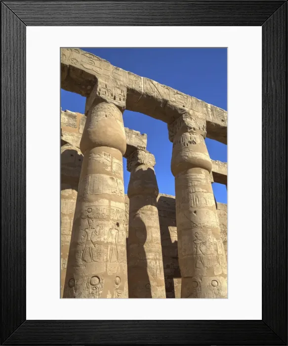 Framed Print : Columns in the Court of Ramses II, Luxor Temple, Luxor, Thebes, UNESCO World Heritage Site Framed Print : Columns in the Court of Ramses II, Luxor Temple, Luxor, Thebes, UNESCO World Heritage Site