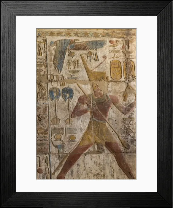 Framed Print : Colorful bas-relief, Ramses II, Luxor Temple, Luxor, Thebes, UNESCO World Heritage Site Framed Print : Colorful bas-relief, Ramses II, Luxor Temple, Luxor, Thebes, UNESCO World Heritage Site