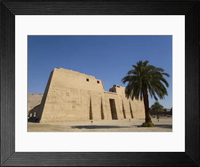 Framed Print : First Pylon, Medinet Habu (Mortuary Temple of Ramses III), West Bank, Luxor, Thebes Framed Print : First Pylon, Medinet Habu (Mortuary Temple of Ramses III), West Bank, Luxor, Thebes