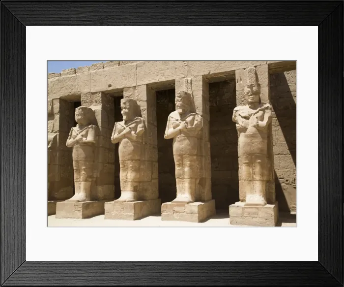 Framed Print : Osiride statues of Ramses III, Ramses III Temple, Karnak Temple, Luxor, Thebes, UNESCO Framed Print : Osiride statues of Ramses III, Ramses III Temple, Karnak Temple, Luxor, Thebes, UNESCO
