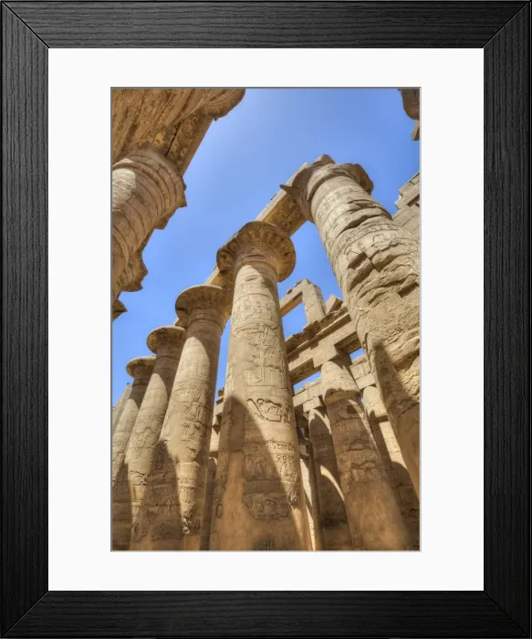 Framed Print : Columns in the Great Hypostyle Hall, Karnak Temple, Luxor, Thebes, UNESCO World Heritage Site Framed Print : Columns in the Great Hypostyle Hall, Karnak Temple, Luxor, Thebes, UNESCO World Heritage Site