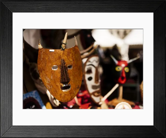 Framed Print : Traditional mask stall in Praca do Rossio, Lisbon, Portugal, Europe Framed Print : Traditional mask stall in Praca do Rossio, Lisbon, Portugal, Europe