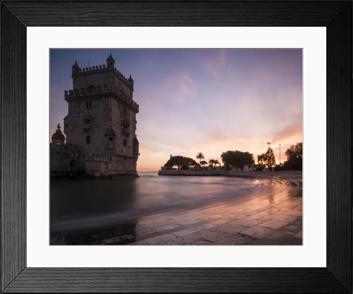 Framed Print : Belem Tower at dusk (Torre de Belem), UNESCO World Heritage Site, Lisbon, Portugal Framed Print : Belem Tower at dusk (Torre de Belem), UNESCO World Heritage Site, Lisbon, Portugal