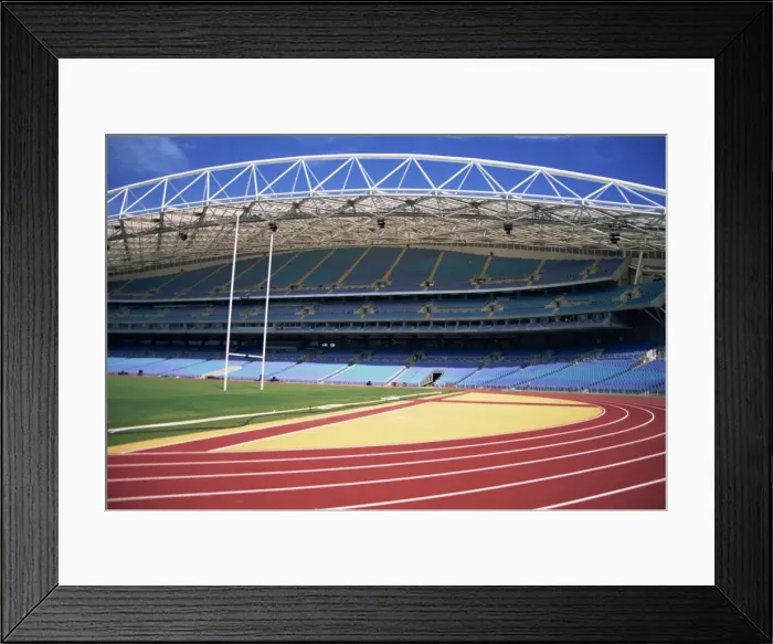 Framed Print : The interior of the main Olympic Stadium at Homebush, Sydney, New South Wales Framed Print : The interior of the main Olympic Stadium at Homebush, Sydney, New South Wales