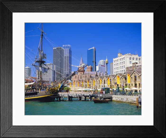 Framed Print : Campbells Bay, Historical District, The Rocks, Sydney, Australia Framed Print : Campbells Bay, Historical District, The Rocks, Sydney, Australia