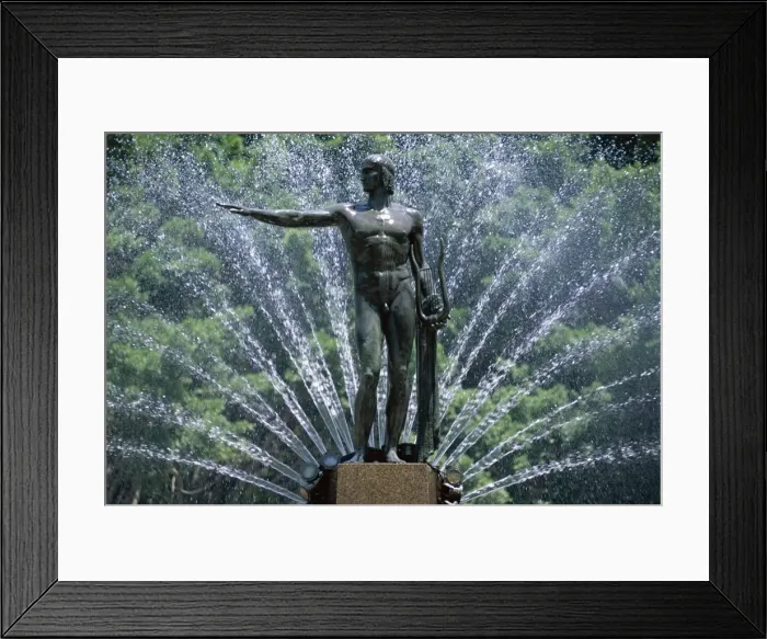 Framed Print : Anzac War Memorial fountain, Hyde Park, Sydney, New South Wales (N. S. W