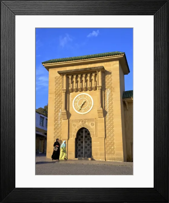 Framed Print : Clock Tower in Grand Socco, Tangier, Morocco, North Africa, Africa Framed Print : Clock Tower in Grand Socco, Tangier, Morocco, North Africa, Africa
