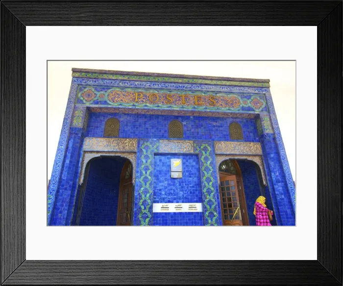 Framed Print : Art Nouveau Post Office Building exterior dating from 1919, Casablanca, Morocco, North Africa