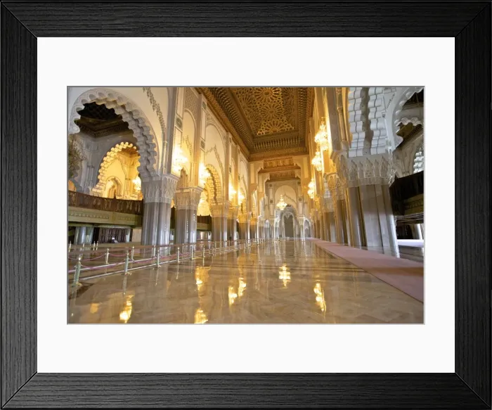 Framed Print : Interior of Hassan ll Mosque, Casablanca, Morocco, North Africa, Africa Framed Print : Interior of Hassan ll Mosque, Casablanca, Morocco, North Africa, Africa
