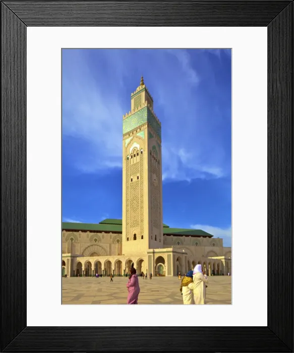 Framed Print : Exterior of Hassan ll Mosque, Casablanca, Morocco, North Africa, Africa Framed Print : Exterior of Hassan ll Mosque, Casablanca, Morocco, North Africa, Africa