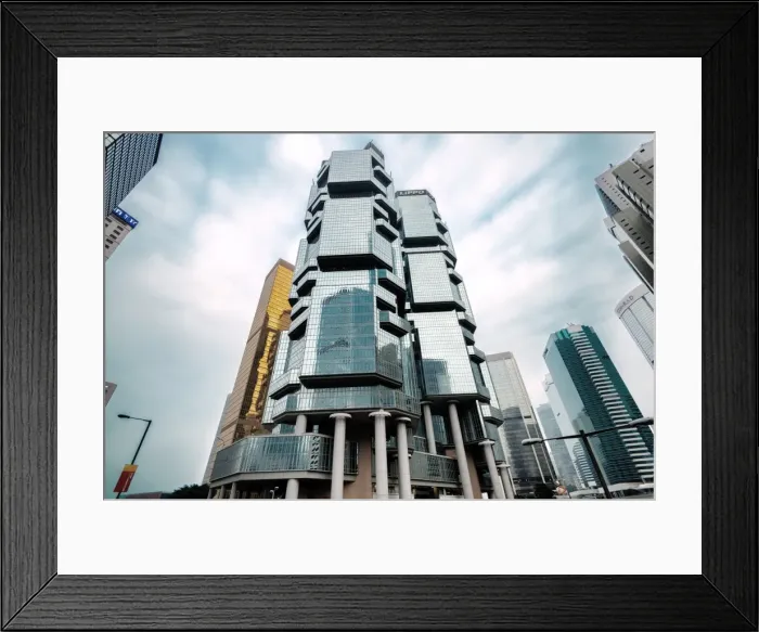 Framed Print : Lippo Centre in Wanchai district, Hong Kong, China, Asia Framed Print : Lippo Centre in Wanchai district, Hong Kong, China, Asia