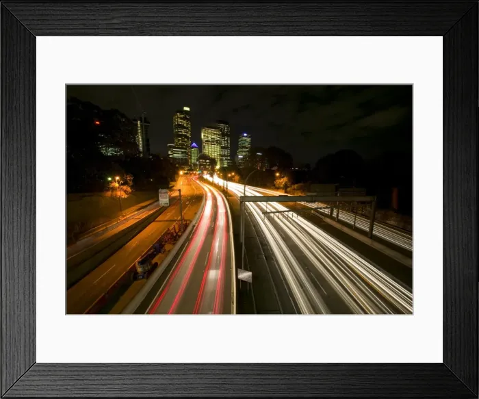 Framed Print : Downtown Sydney, Sydney by Night, New South Wales, Sydney, Australia Framed Print : Downtown Sydney, Sydney by Night, New South Wales, Sydney, Australia