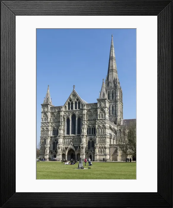 Framed Print : Cathedral, Salisbury, Wiltshire, England, United Kingdom, Europe