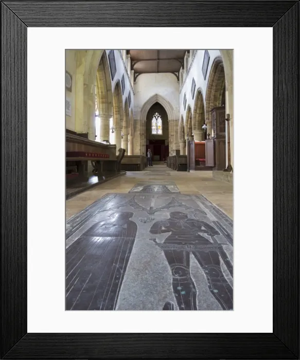 Framed Print : Interior with brasses, St Michaels Church, Great Tew, Oxfordshire, England, United Kingdom Framed Print : Interior with brasses, St Michaels Church, Great Tew, Oxfordshire, England, United Kingdom