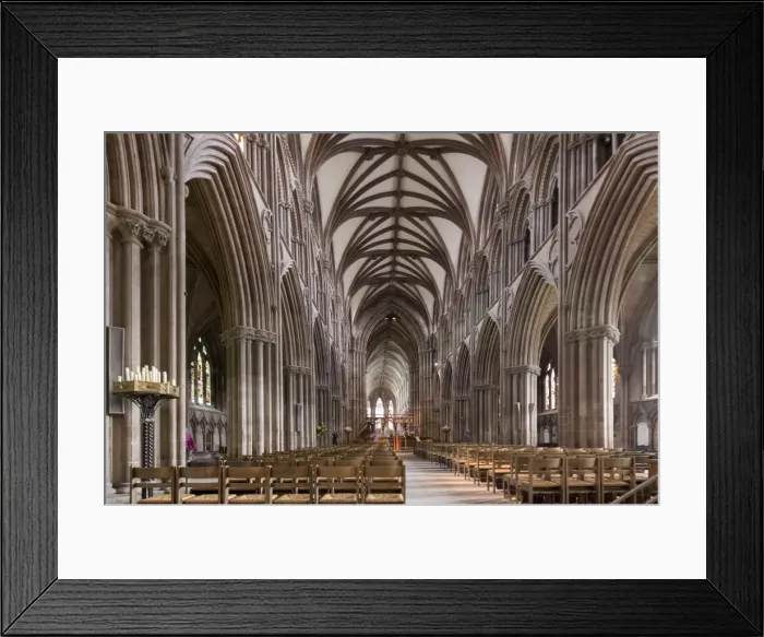Framed Print : Nave looking east, Lichfield Cathedral, Staffordshire, England, United Kingdom, Europe Framed Print : Nave looking east, Lichfield Cathedral, Staffordshire, England, United Kingdom, Europe