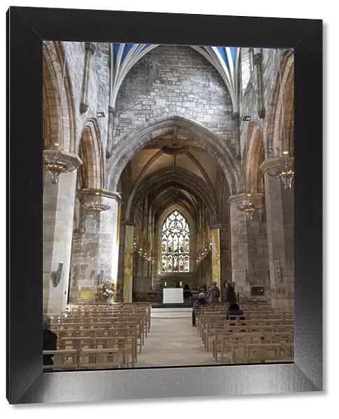 Interior looking east from the nave, St. Giles Cathedral, Edinburgh, Scotland, United Kingdom
