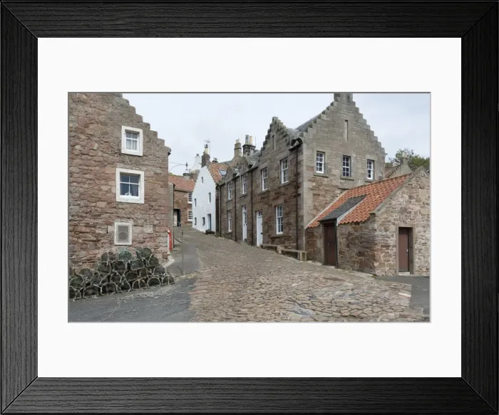 Framed Print : A street in Crail with lobster pots, Fife Coast, Scotland, United Kingdom, Europe Framed Print : A street in Crail with lobster pots, Fife Coast, Scotland, United Kingdom, Europe